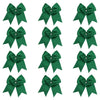 12 Forest Cheer Bows for Girls Large Hair Bows with Clip Holder Ribbon