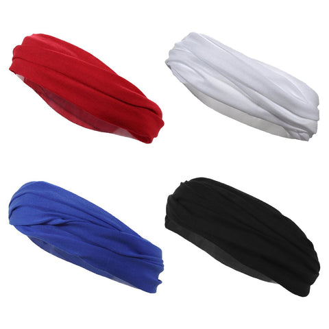 Multifunctional Headbands 4 Wide Yoga Running Workout Basic Colors
