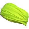 Multifunctional Headband Wide Yoga Running Workout Neon Yellow