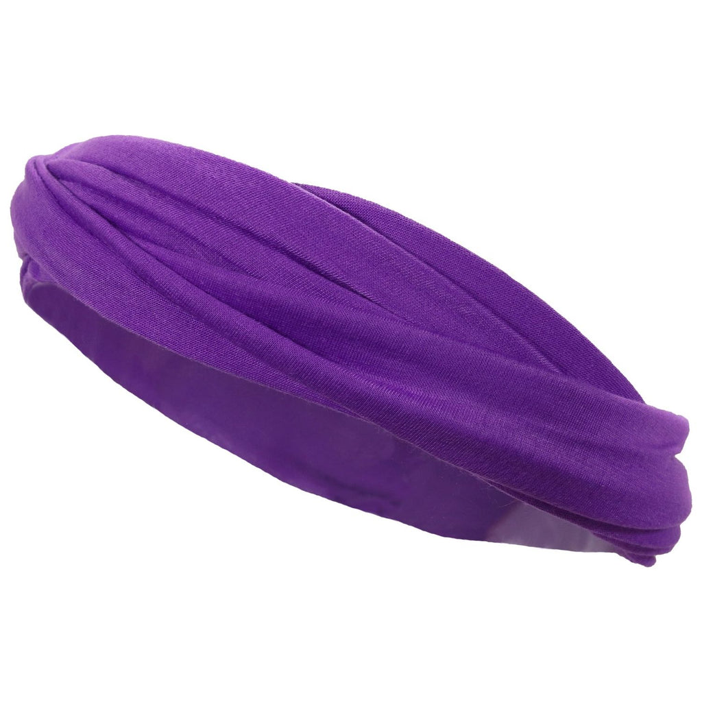 Multifunctional Headband Wide Yoga Running Workout Purple