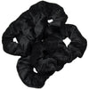 Velvet Scrunchies 6 Pack Black