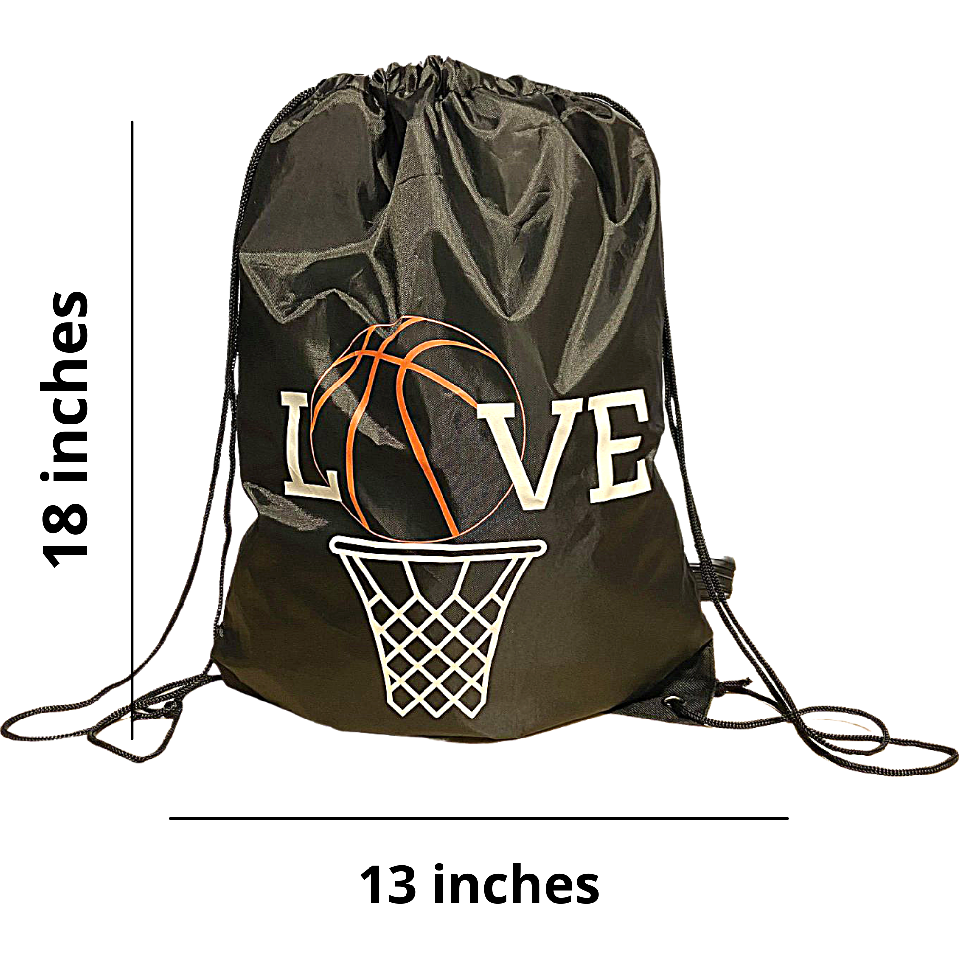 Basketball top cinch bag