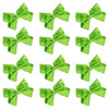12 Lime Classic Cheer Bows Large Hair Bow with Clip