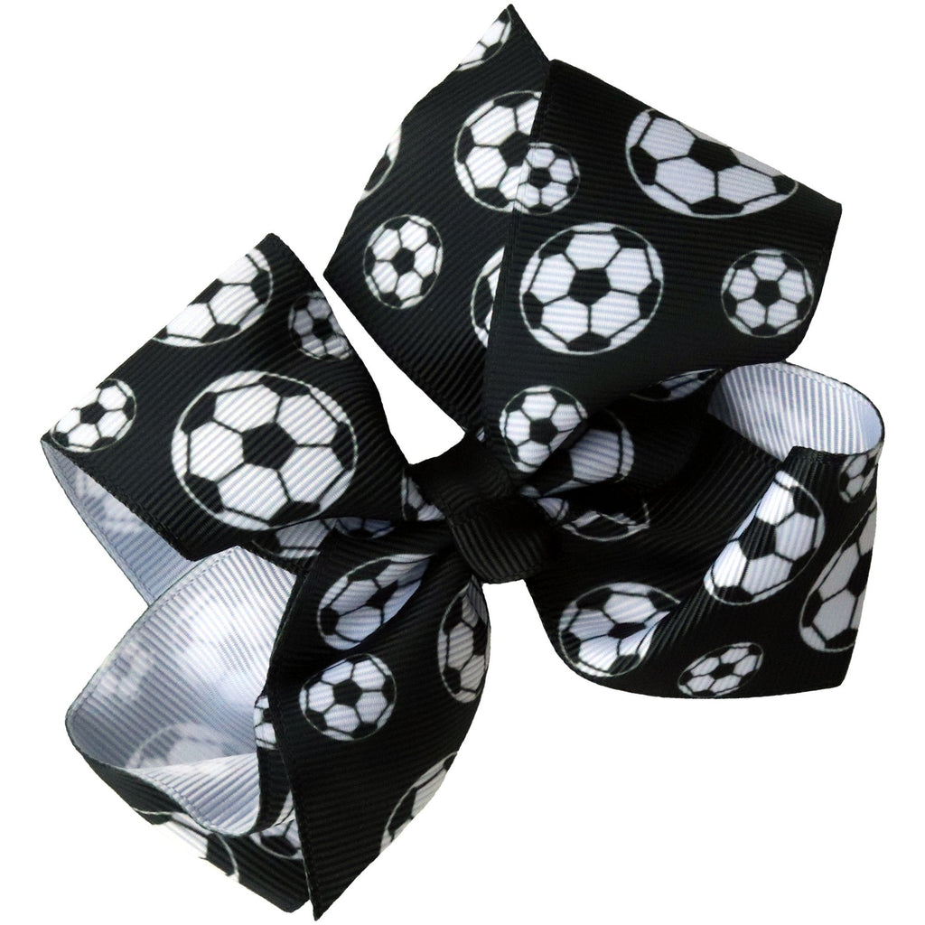Classic Bow With Clip Holder Hair Bows Ribbon Bow Tie For Girls Soccer