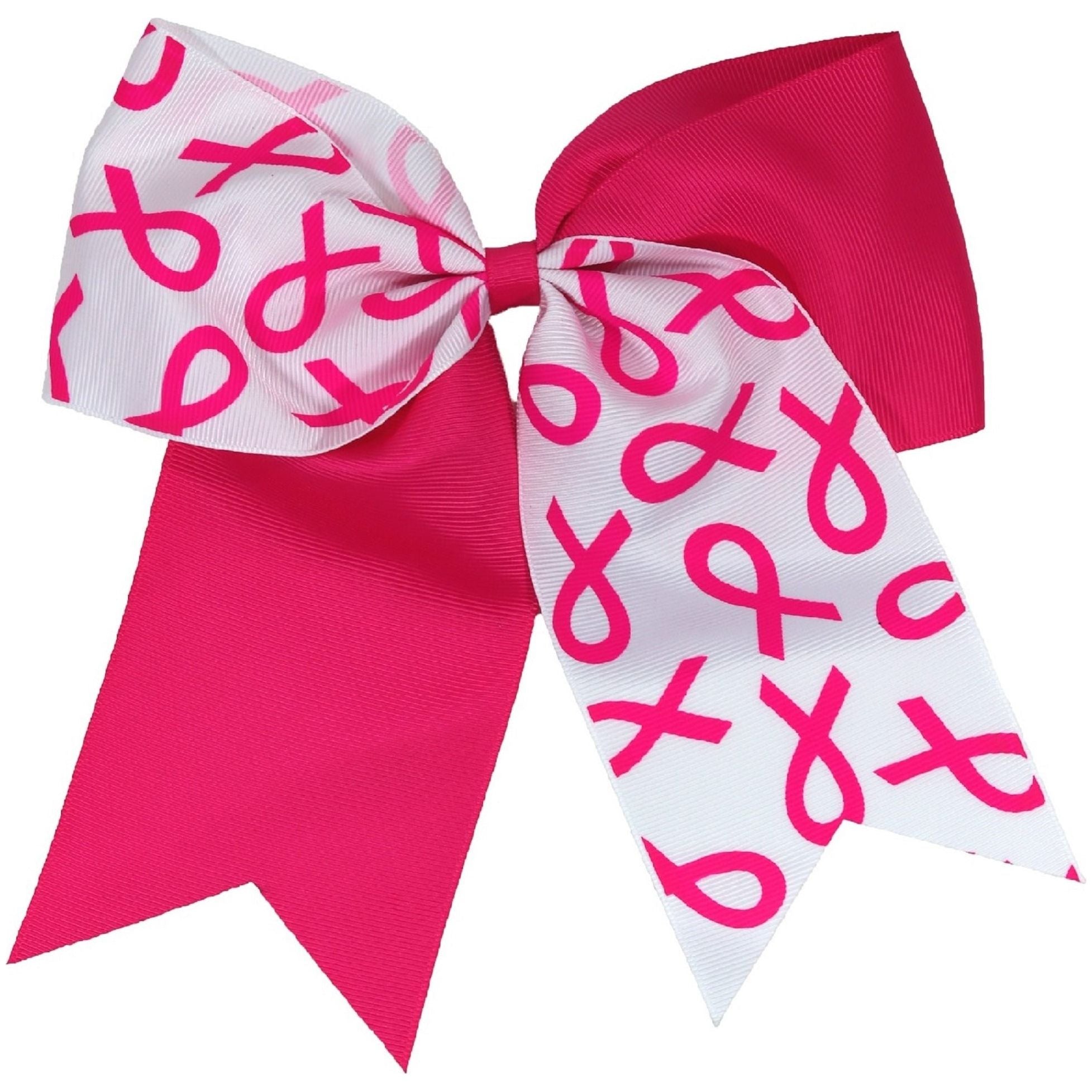 Pink Cheer Bows, Pink Volleyball Ponytail Bows, Hot Pink Softball