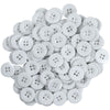 200 Buttons For Ear Saver Cotton Headband Soft Stretch For Nurses Healthcare Workers White