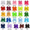 100 You Pick Colors Cheer Bows Large Hair Bow with Ponytail Holder Cheerleader Ponyholders Cheerleading Softball Accessories