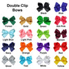 12 Assorted Classic Cheer Bows Large Hair Bow with Clip