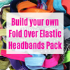 Fold Over Elastic Headbands You Pick Colors & Quantities