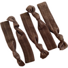Hair Ties 5 Elastic Brown Ponytail Holders Ribbon Knotted Bands
