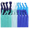 Hair Ties 20 Elastic Blue Ombre Ponytail Holders Ribbon Knotted Bands