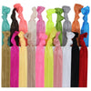 Hair Ties 20 Elastic Solid Ponytail Holders Ribbon Knotted Bands