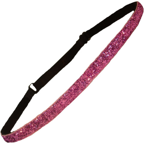 Adjustable Glitter Headband 1 Light Pink