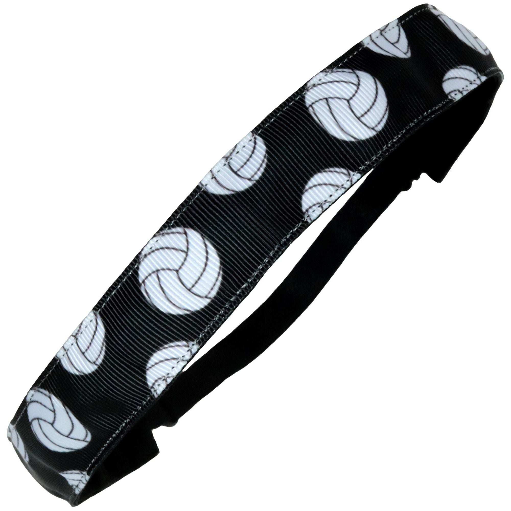 Volley Headband, Black Athletic Headband