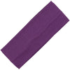 Wide Cotton Headband Soft Stretch Headbands Sweat Absorbent Elastic Head Band Purple