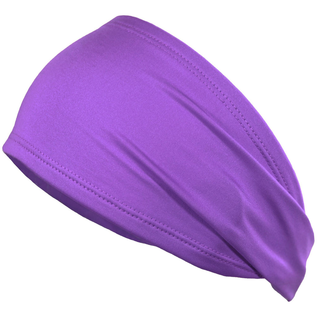 Performance Headband Moisture Wicking Athletic Sports Head Band Purple