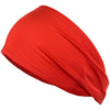 Performance Headband Moisture Wicking Athletic Sports Head Band Red