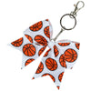 Sports Keychains for Girls Softball Volleyball Basketball Soccer Ribbon Cheer Bow Key Chain