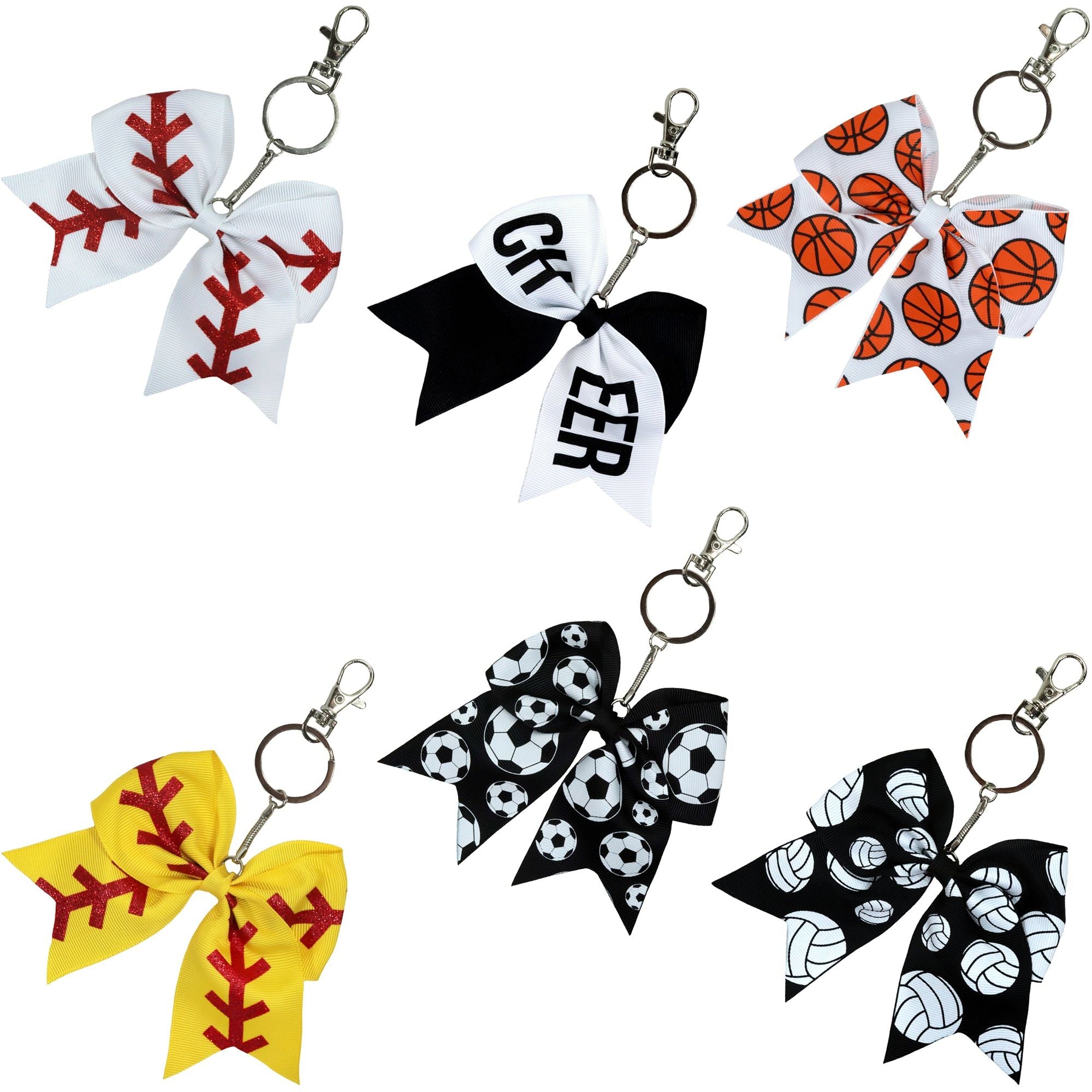 Printable Keychain and Accessory Mini Cheer Bow Template And Loop Grap –  Cheer Bow Supply