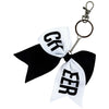 Sports Keychains for Girls Softball Volleyball Basketball Soccer Ribbon Cheer Bow Key Chain