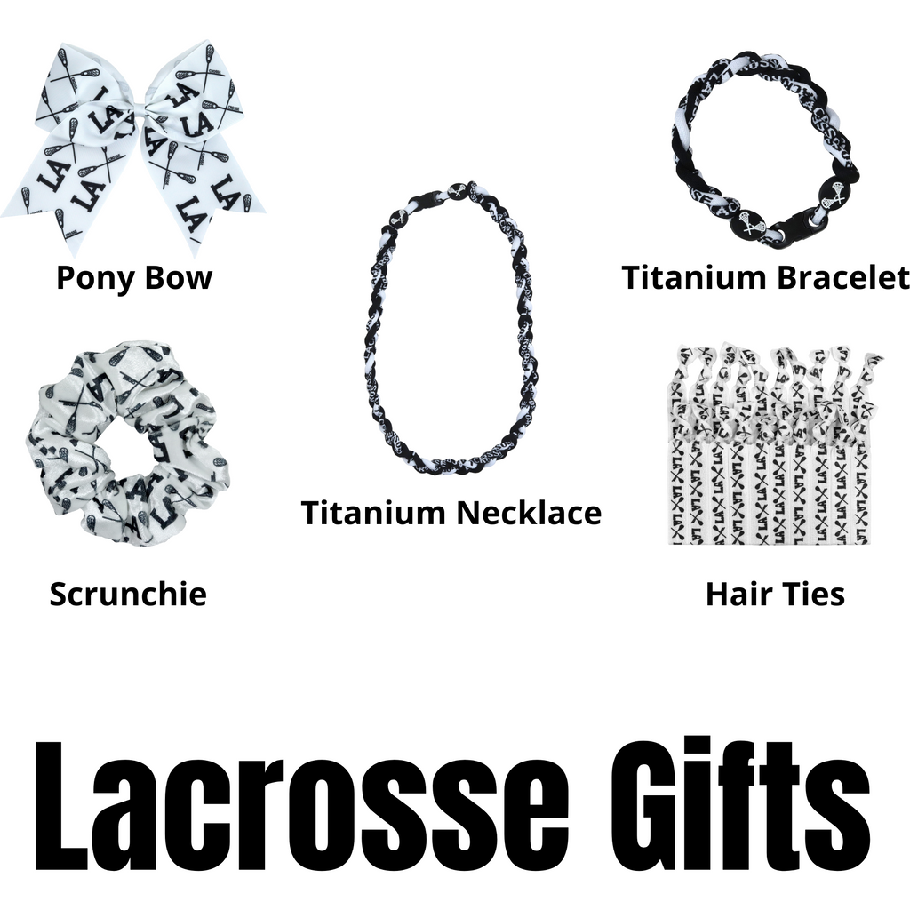 Lacrosse Gifts for Teen Girls Customize Hair Bows Ribbon Ponytail Headband Jewelry Scrunchie Accessories
