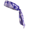 Tie Back Headband Moisture Wicking Athletic Sports Head Band Tie Dye Purple