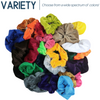 Velvet Scrunchies 6 Pack Jewel Tones