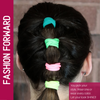 100 Hair Elastics Seamless Hair Elastic Bands Hair Ties Ponytail Holders Scrunchies Accessories No Crease Damage for Thick Hair