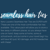 100 Hair Elastics Seamless Hair Elastic Bands Hair Ties Ponytail Holders Scrunchies Accessories No Crease Damage for Thick Hair