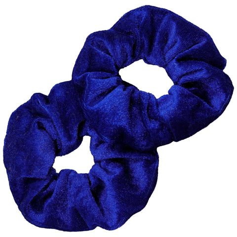 Velvet Scrunchies 2 Pack Blue