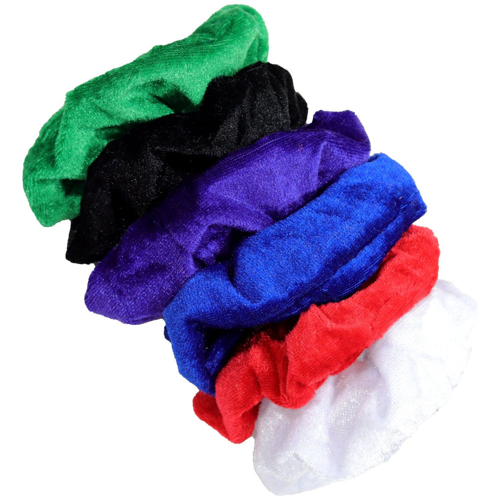 Velvet Scrunchies 6 Pack Basic