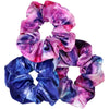 Tie Dye Velvet Scrunchies 3 Pack Ponytail Holder Hair Ties