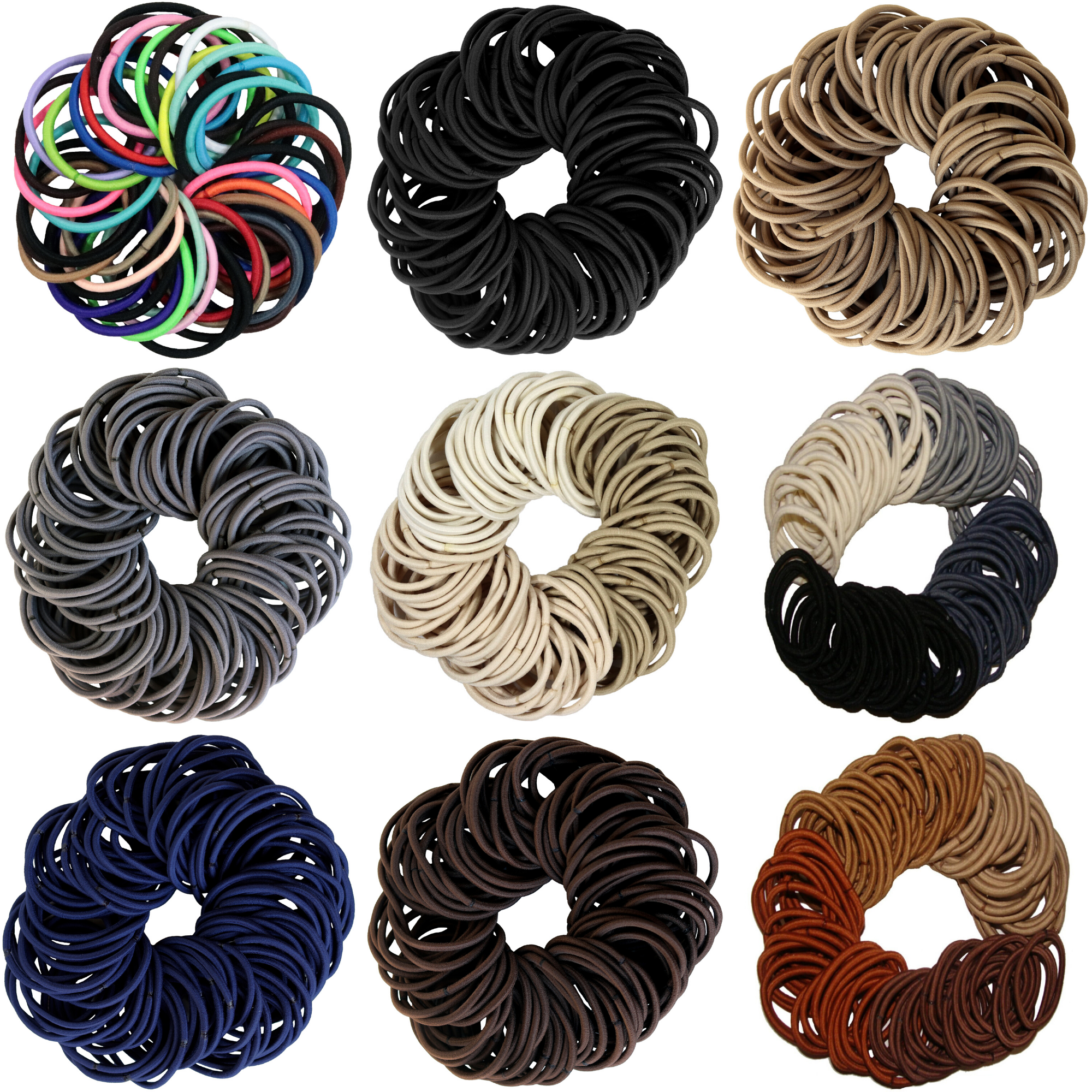 Headband 100 Pieces Elastic Hair Ties Mini Hair Bands Tiny Rubber Bands  Colored Girls Ponytail Holders For Kids
