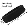 Sweatbands Terry Cotton Sports Headband Sweat Absorbing Head Band Orange Black White 3