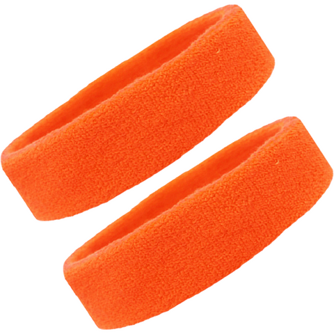 Sweatbands Terry Cotton Sports Headband Sweat Absorbing Head Band Orange 2