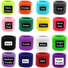 Sweatband for Wrist Terry Cotton Wristbands 6 Neon Pink