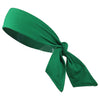 Tie Back Headband Moisture Wicking Athletic Sports Head Band Green